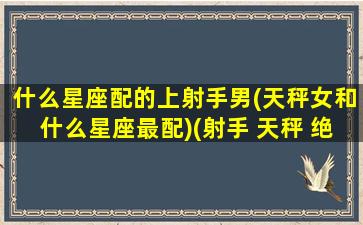 什么星座配的上射手男(天秤女和什么星座最配)(射手 天秤 绝配)